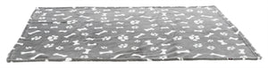 Trixie Hondendeken Kenny Fleece Bot / Pootjes Grijs 150X100 CM