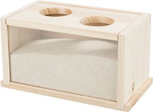 Trixie Zandbad Voor Muizen / Hamsters Hout 20X12X12 Cm