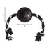 Kong Extreme Bal Met Touw Zwart / Wit 7,5X7,5X7,5 CM