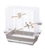Imac Vogelkooi Carlotta Taupe / Wit 50X30X56 Cm