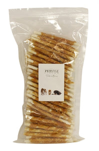Petstyle Living Gedraaide Stick Met Kip 12,5 CM 100 ST
