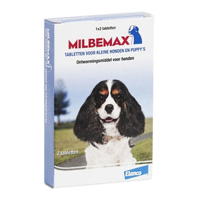 Milbemax Tablet Ontworming Puppy / Kleine Hond 0,5-10 Kg 2 Tbl