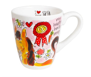 Blond Amsterdam Mok Horse Lover 0,35 LTR 9X9X11CM