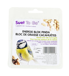 Suet To Go Energie Blok Pinda 10X10 CM 320 GR
