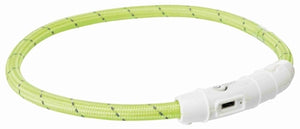 Trixie Lichtgevende Halsband Hond Flash Usb Tpu / Nylon Groen 45X0,7 Cm