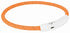 Trixie Halsband Hond Flash Lichthalsband Usb Tpu / Nylon Oranje 45X0,7 CM