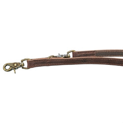 Trixie Hondenriem Rustic Verstelbaar Vetleer Donkerbruin 200X2 Cm