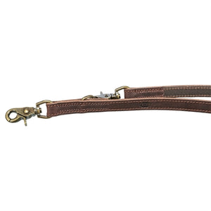 Trixie Hondenriem Rustic Verstelbaar Vetleer Donkerbruin 200X2 Cm