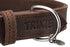 Trixie Halsband Hond Rustic Vetleer Donkerbruin 37-44X2,5 Cm