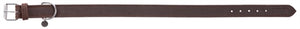 Trixie Halsband Hond Rustic Vetleer Donkerbruin 48-56X3 CM