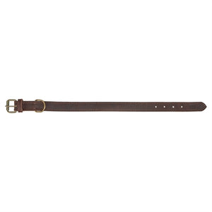 Trixie Halsband Hond Rustic Vetleer Donkerbruin 57-66X3 Cm