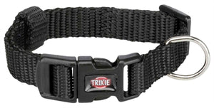 Trixie Halsband Hond Premium Zwart 15-25X1CM