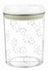 Trixie Voorraadpot Kunststof Transparant / Wit 1,5 Ltr 17,5 Cm