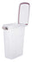 Trixie Voerton Luchtdicht Afsluitbaar Kunststof Transparant Wit / Wit 25 Ltr 23X39X51 Cm
