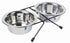 TRIXIE VOER / WATERBAK-SET RVS / METAAL