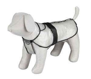 Trixie Regenjas Tarbes Transparant / Zwarte Stroken 50 Cm