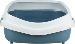 Trixie Kattenbak Primo Met Rand Blauw / Wit Xxl 71X56X25 Cm