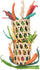 Trixie Vogel Natuurspeelgoed Aan Sisalkoord Palmblad / Maïslies 35 CM