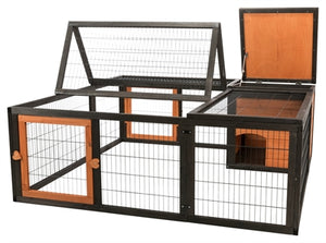 TRIXIE NATURA REN MET AFDEKKING HOUT ZWART / BRUIN