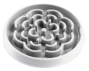 Tarhong Anti Schrok Voerbak Slow Chow Wit 33X33X4 CM 1650 ML