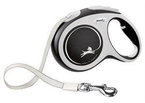 Flexi Rollijn New Comfort Tape Zwart L 5 MTR