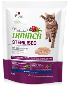 Natural Trainer Cat Sterilised White Meat 300 GR