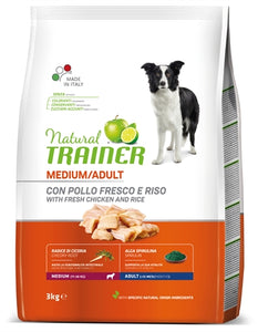 Natural Trainer Dog Adult Medium Chicken / Rice 3 KG