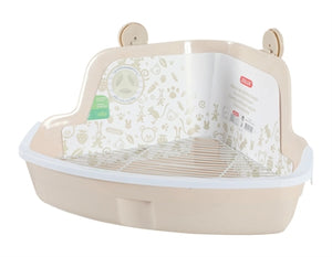 Zolux Hoektoilet Knaagdier Beige 41,5X31X20,5 CM
