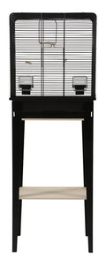 Zolux Vogelkooi Chic Loft Met Meubel Zwart 124X44,5X28 CM