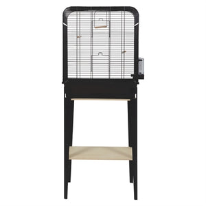 Zolux Vogelkooi Chic Loft Met Meubel Zwart 134X53,5X33,5 Cm