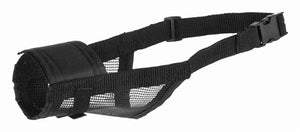 Trixie Muilkorf Polyester Met Gaas Inzet Zwart M 19-26 Cm