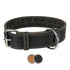 TRIXIE HALSBAND HOND RUSTIC VETLEER HEARTBEAT ZWART