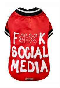 Croci Hondenjas Social Media Rood 35 CM