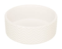Trixie Voerbak / Drinkbak Wave Keramiek Wit 13 Cm 400 Ml
