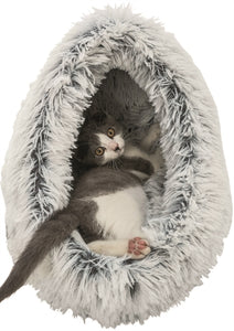 Trixie Kattenmand Iglo Harvey Grijs / Wit-Zwart 41X35X26 Cm