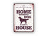 Plenty Gifts Waakbord Blik Home Without A Dog 21X15 CM
