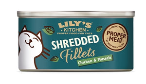 Lily's Kitchen Chicken & Mussel Shredded Fillets 24X70 GR