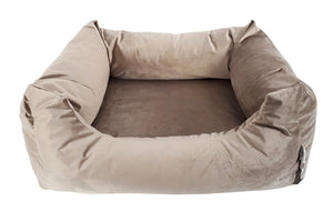 Madison Friends Hondenmand Velvet Taupe 80X67X22 CM