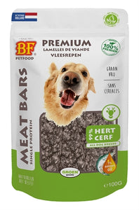 Bf Petfood Meat Bars Hert 100 Gr