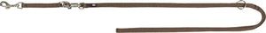 Trixie Hondenriem Verstelbaar Premium Tweelaags Bruin XS 200X1 CM
