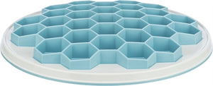 Trixie Slowfeeding Plaathive Kunststof / Tpr / Tpe Grijs / Blauw 30X30 CM