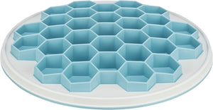 Trixie Slowfeeding Plaathive Kunststof / Tpr / Tpe Grijs / Blauw 30X30 CM