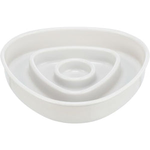 Trixie Voerbak Slowfeeding Kunststof / Tpr Grijs 15X15 Cm 350 Ml