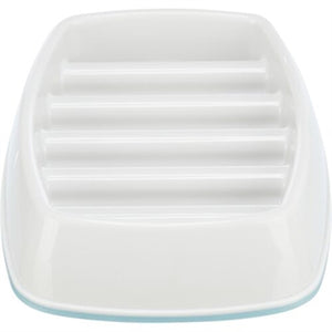 Trixie Voerbak Slowfeeding Kunststof / Tpr Grijs 21X14 Cm 250 Ml