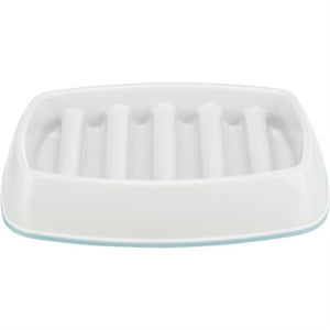 Trixie Voerbak Slowfeeding Kunststof / Tpr Grijs 21X14 Cm 250 Ml