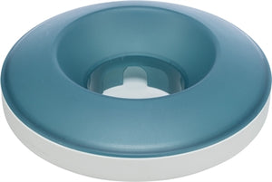 Trixie Slowfeeding Rocking Bowl Kunststof / Tpr Grijs / Blauw 23X23 CM 500 ML