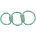 TRIXIE AQUATOY TOUW TREKSPEELTJE RINGEN POLYESTER GEEL / GROEN
