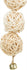 Trixie 3 Rotan Ballen Met Bel Aan Touw Naturel 24 Cm