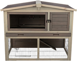 Trixie Natura Knaagdierhok Met Ren Grijs / Bruin 124X78X102 CM