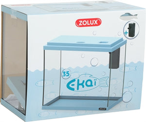 Zolux Aquarium Ekaï 35 Blauw 18 LTR 35X18X28 CM